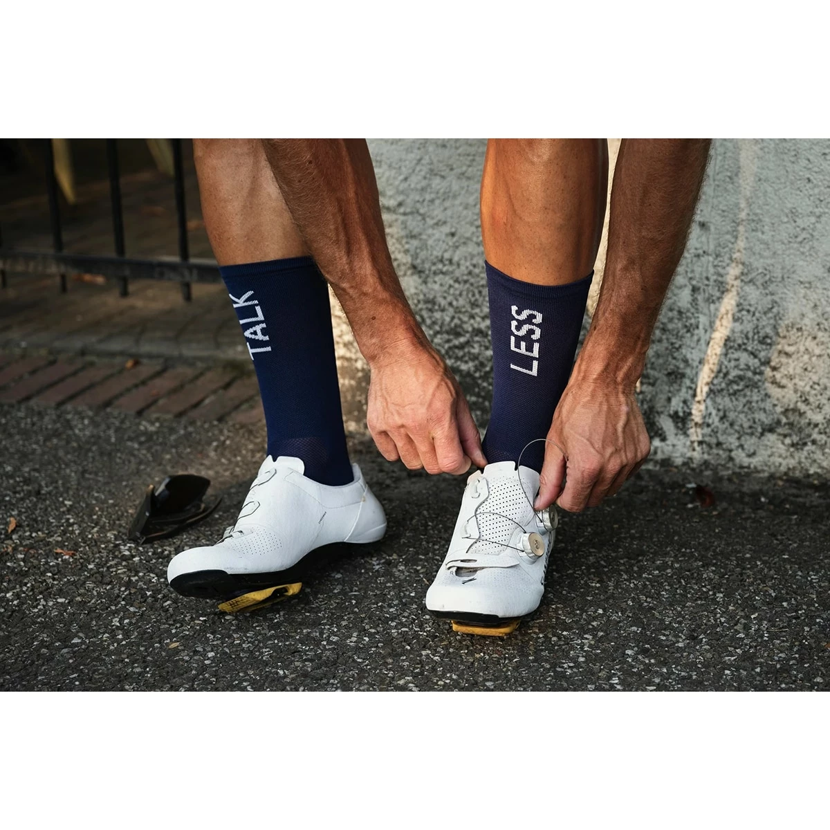 COIS Cycling TALK LESS RIDE MORE Cycling Socks 5 COIS Cycling TALK LESS RIDE MORE Cycling Socks - Billede 3